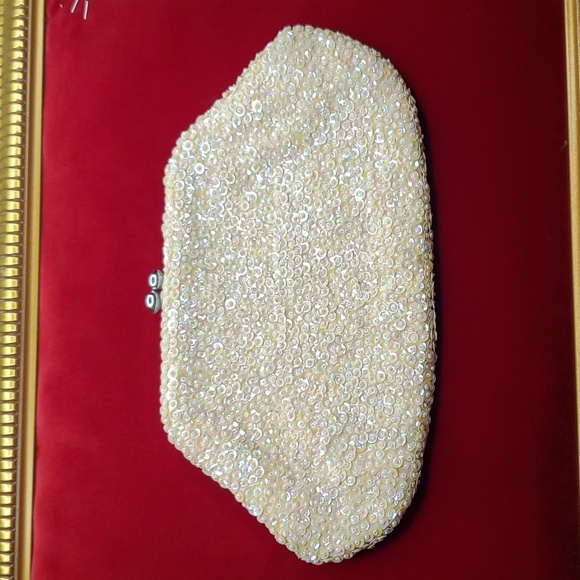 Vintage - La Regale - White - Clutch - Cocktail - Evening - Bag - Hand Purse - Picture 3 of 6